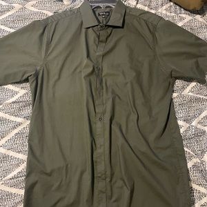 Men’s casual button down “hunter green”
